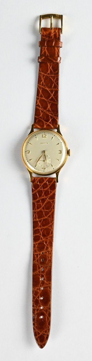 Zenith - Orologio da Polso - Cassa in Oro 18 Carati - Svizzera Anni 60